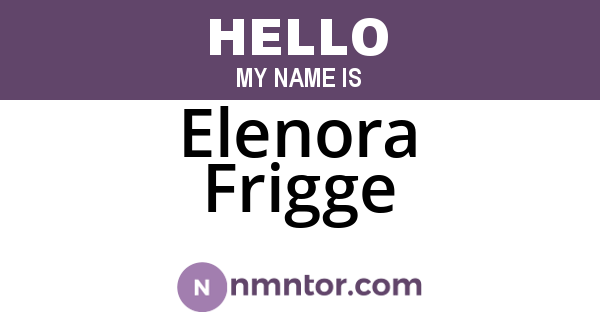 Elenora Frigge