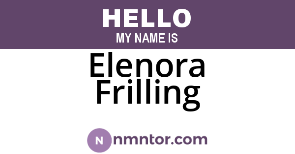 Elenora Frilling