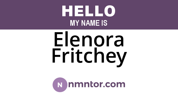 Elenora Fritchey