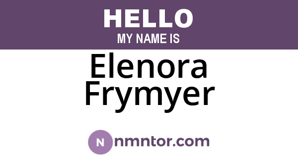 Elenora Frymyer