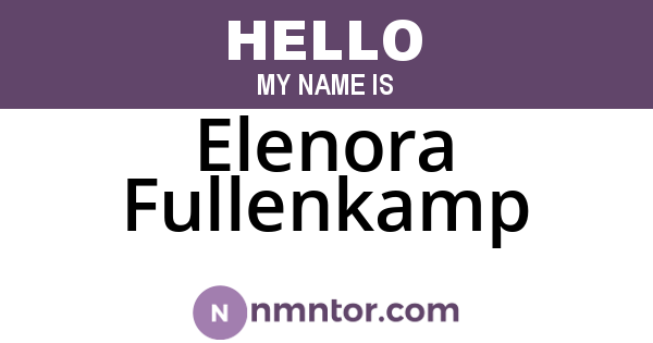Elenora Fullenkamp