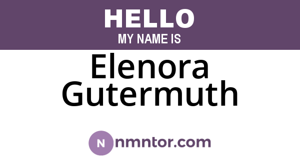 Elenora Gutermuth