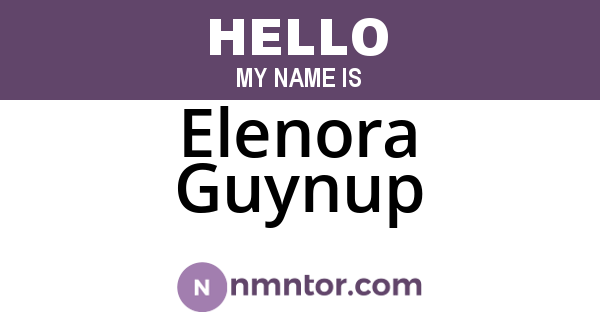 Elenora Guynup