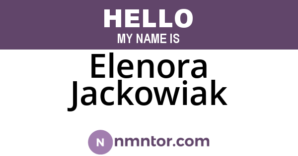 Elenora Jackowiak