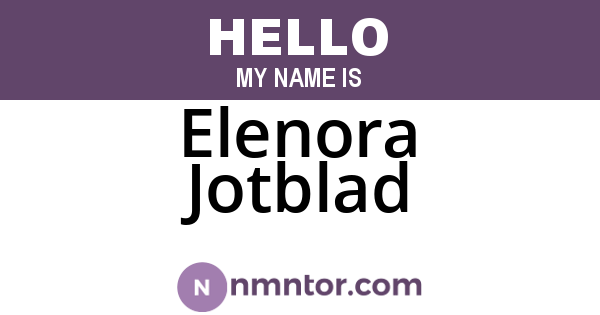 Elenora Jotblad