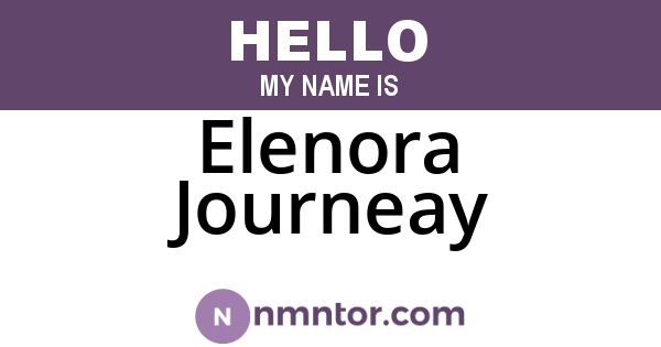 Elenora Journeay
