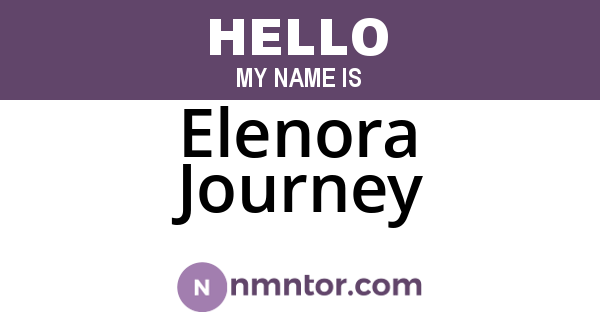 Elenora Journey