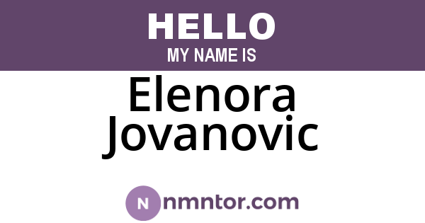 Elenora Jovanovic