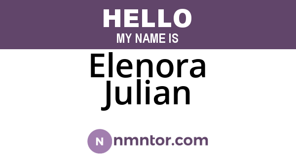 Elenora Julian