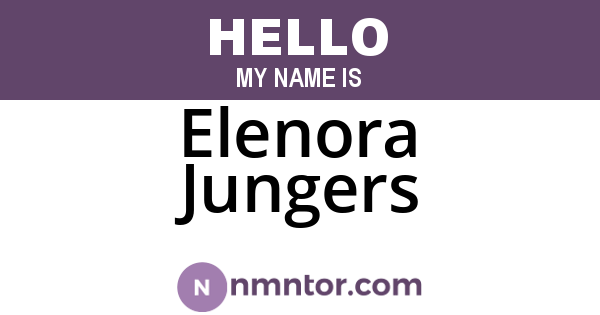 Elenora Jungers