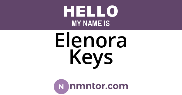 Elenora Keys