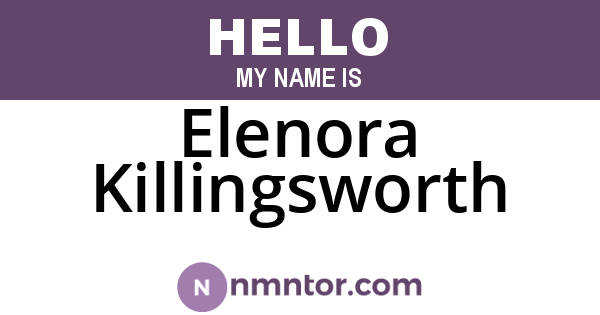 Elenora Killingsworth