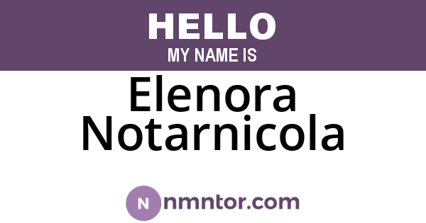 Elenora Notarnicola