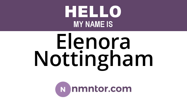 Elenora Nottingham