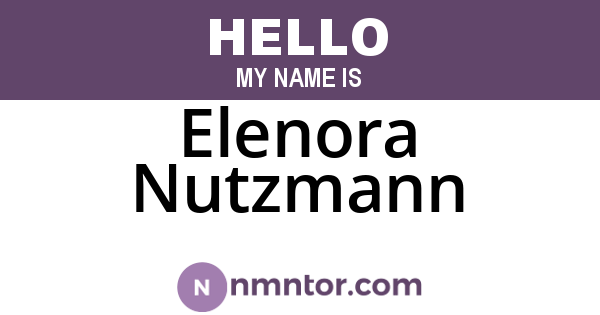 Elenora Nutzmann