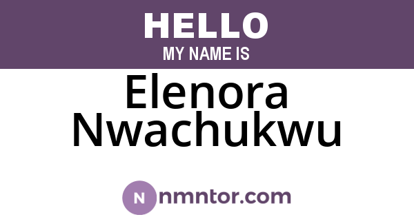 Elenora Nwachukwu