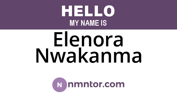 Elenora Nwakanma