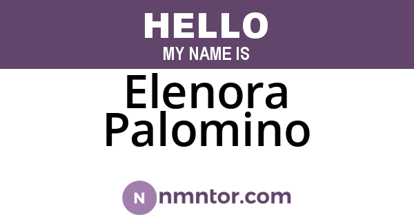 Elenora Palomino