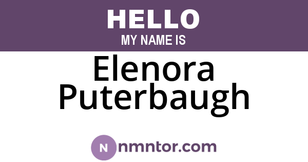 Elenora Puterbaugh