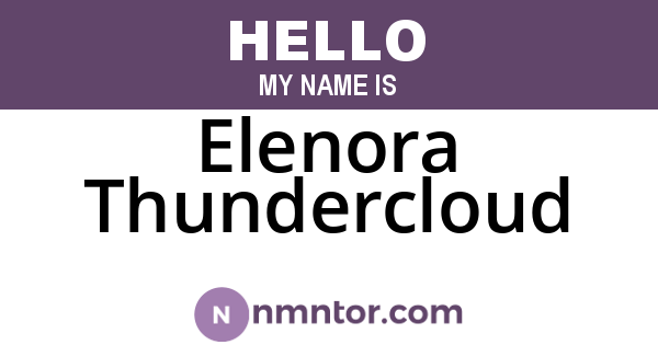 Elenora Thundercloud
