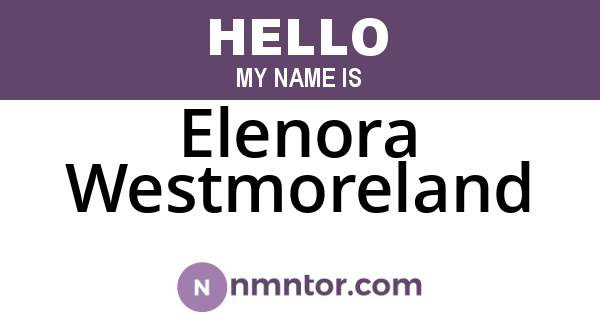Elenora Westmoreland