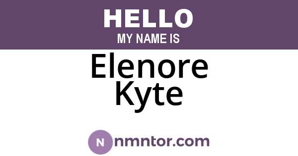 Elenore Kyte