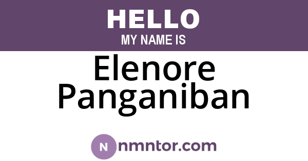 Elenore Panganiban