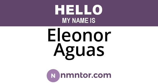 Eleonor Aguas
