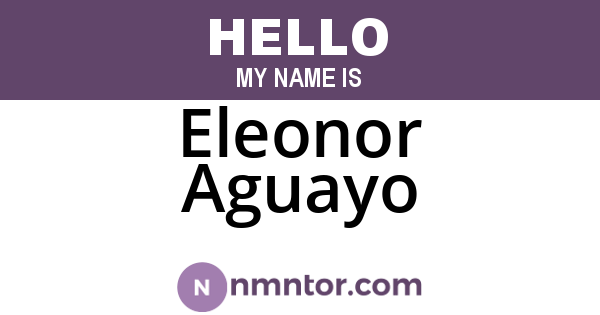 Eleonor Aguayo