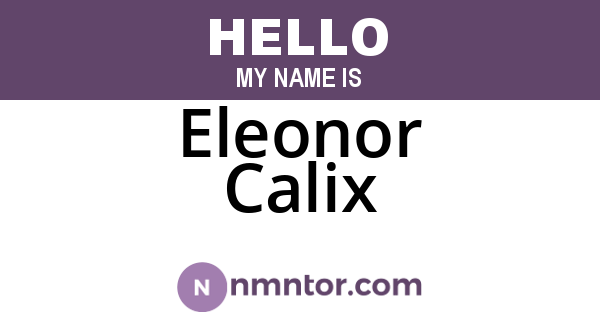 Eleonor Calix