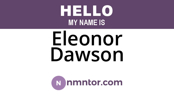 Eleonor Dawson