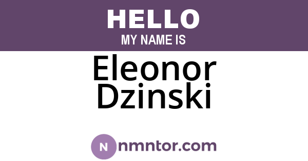 Eleonor Dzinski