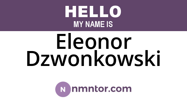 Eleonor Dzwonkowski