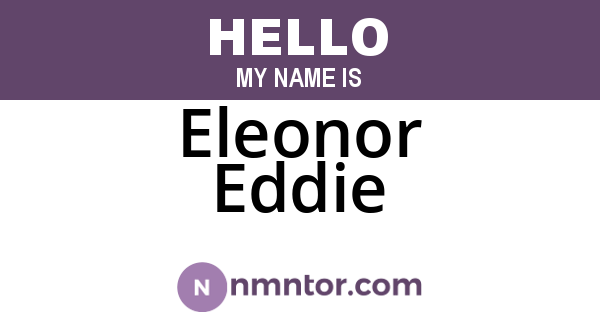 Eleonor Eddie