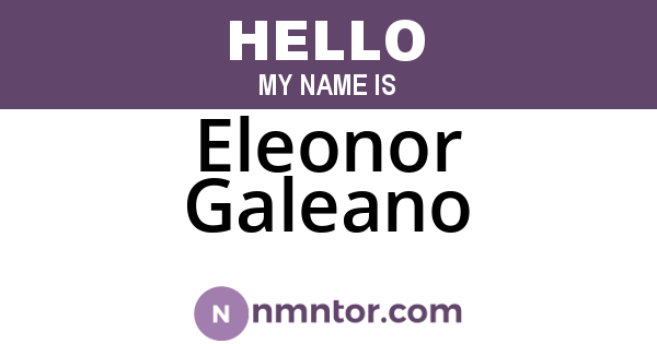 Eleonor Galeano
