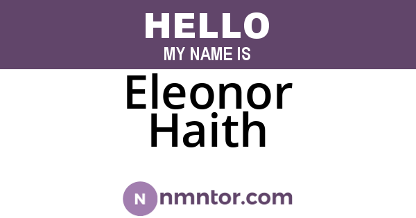 Eleonor Haith