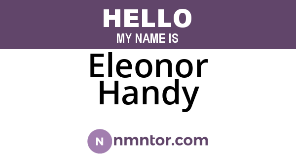 Eleonor Handy