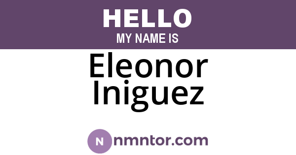 Eleonor Iniguez