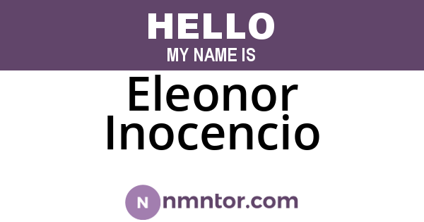 Eleonor Inocencio