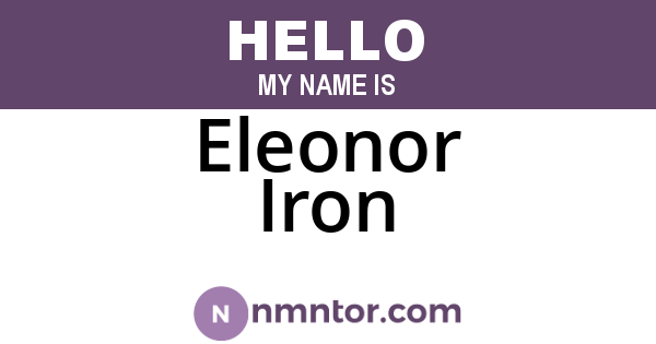 Eleonor Iron