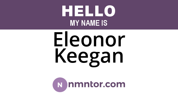 Eleonor Keegan