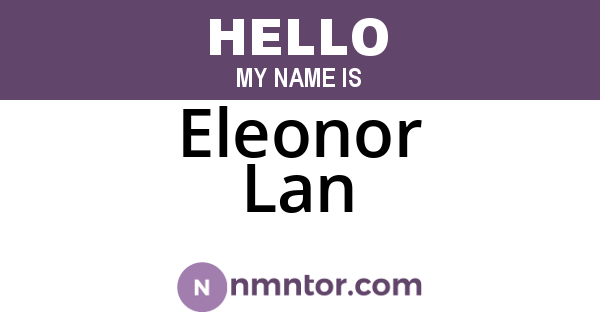 Eleonor Lan