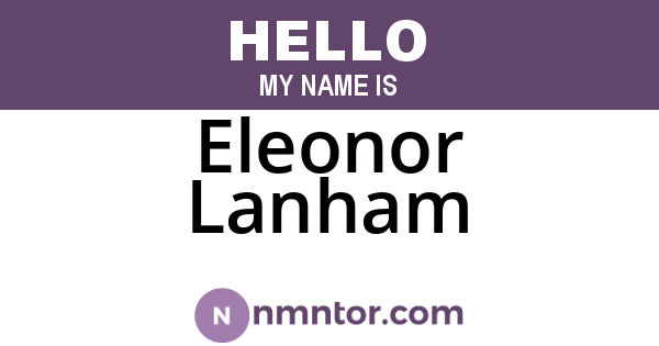 Eleonor Lanham