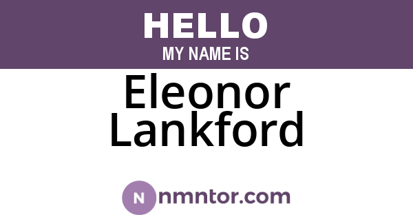 Eleonor Lankford