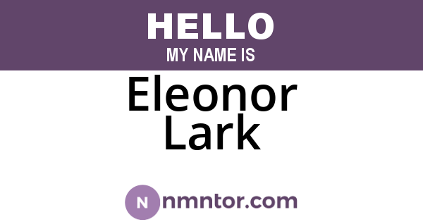 Eleonor Lark