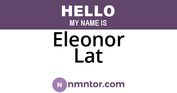Eleonor Lat