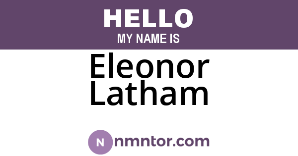 Eleonor Latham