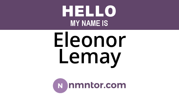 Eleonor Lemay