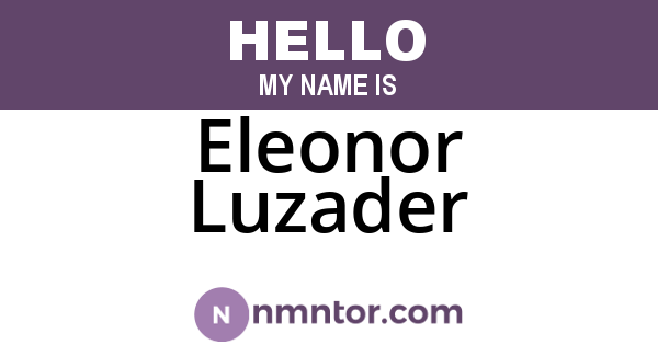 Eleonor Luzader