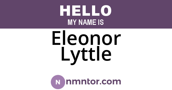 Eleonor Lyttle